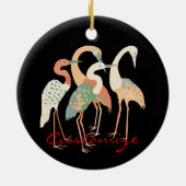 4 Japanse kranen Thunder_Cove Keramisch Ornament (Achterkant)