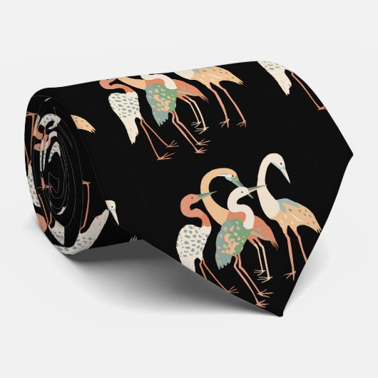 4 Japanse kranen Thunder_Cove Stropdas (Opgerold)