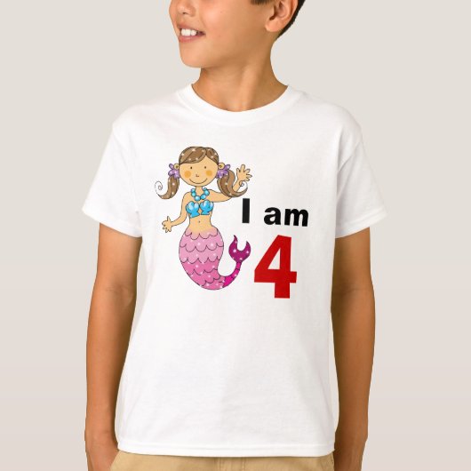 4-jarig meisje t-shirt (Voorkant)