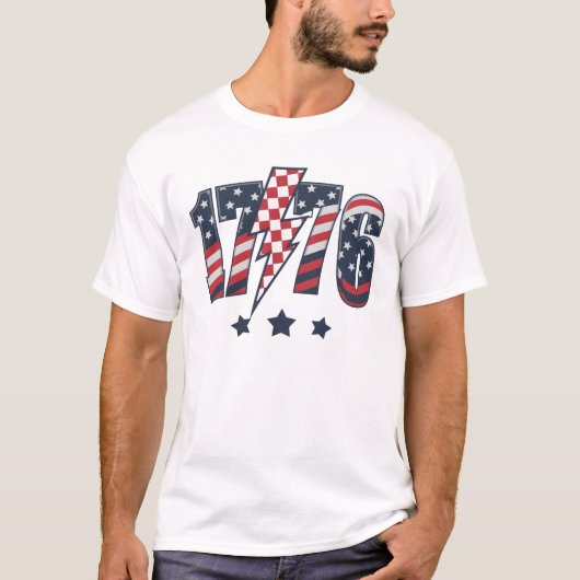 4 juli 1776-63751 t-shirt (Voorkant)
