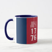 4 juli 1776 Amerika VS Onafhankelijkheidsdag Vuurw Mok (Links)
