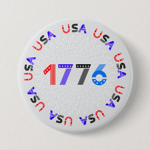 4 juli 1776 Amerikaanse Button