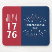 4 juli 1776 Amerikaanse USA Independence Day Firew Muismat (Voorkant)