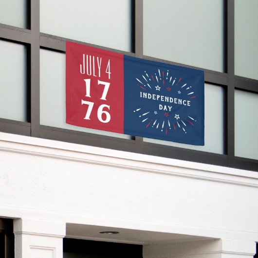 4 juli 1776 Amerikaanse USA Independence Day Firew Spandoek (Buitenkant Gebouw)