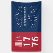 4 juli 1776 Amerikaanse USA Independence Day Firew Spandoek (Verticaal)