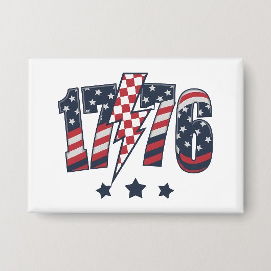 4 juli 1776 button (Voorkant)