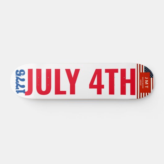 4 JULI 1776 JMT 7 3/4-inch skateboard deck (Horizontaal)
