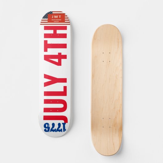 4 JULI 1776 JMT 7 3/4-inch skateboard deck (Voorkant)