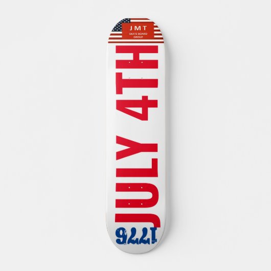 4 JULI 1776 JMT 7 3/4-inch skateboard deck (Voorkant)