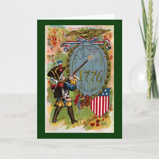 4 juli 1776 Minuteman Kaart (Voorkant)