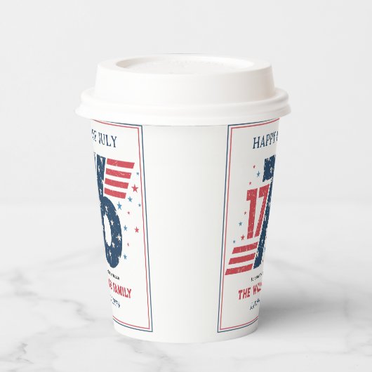 4 juli 1776 Onafhankelijkheidsdag Papieren Bekers (Links)