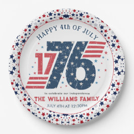 4 juli 1776 Onafhankelijkheidsdag Papieren Bordje