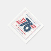 4 juli 1776 Onafhankelijkheidsdag Servet (Hoek)