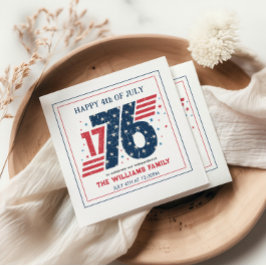 4 juli 1776 Onafhankelijkheidsdag Servet