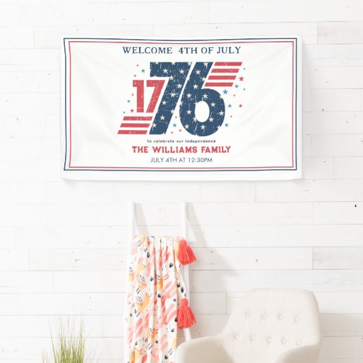 4 juli 1776 Onafhankelijkheidsdag Spandoek (Insitu)