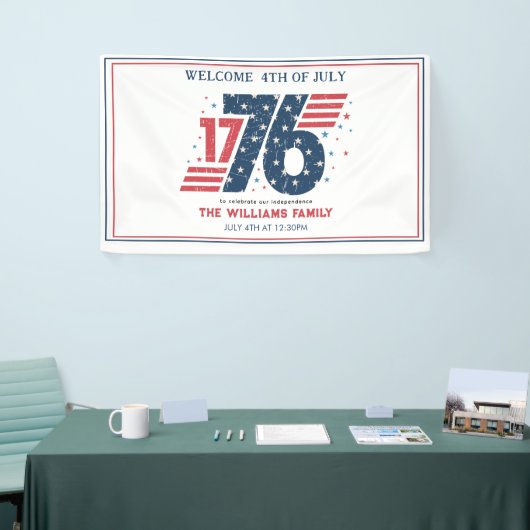 4 juli 1776 Onafhankelijkheidsdag Spandoek (Beurs)