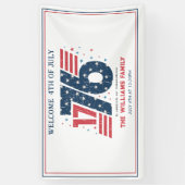 4 juli 1776 Onafhankelijkheidsdag Spandoek (Verticaal)