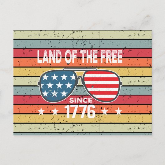 4 juli 1776 Onafhankelijkheidszonsondergang Briefkaart (Voorkant)