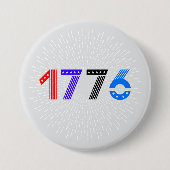 4 juli 1776 ronde button 7,6 cm (Voorkant)