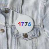 4 juli 1776 ronde button 7,6 cm (In situ)