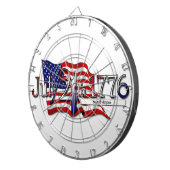 4 juli 1776 sterren en strips dartbord (Voorkant Rechts)