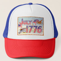 4 juli 1776 Trucker Hoed Pet