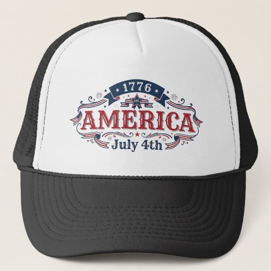 4 juli 1776 trucker pet (Voorkant)