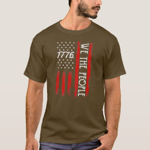 4 juli 1776 voor mannen: wij de mensen Amerikaan T-shirt