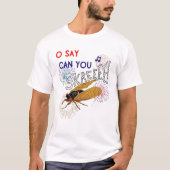 4 juli 17 jaar Cicadas Funny Meme citeert Firew T-shirt (Voorkant)
