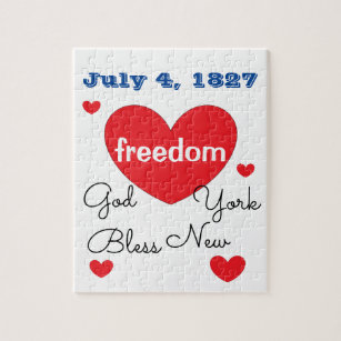 4 juli 1827 - God Bless New York Legpuzzel