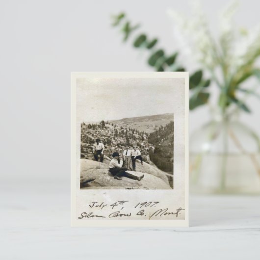 4 juli 1907 Silver Bow, Montana Briefkaart (Staand voorkant)