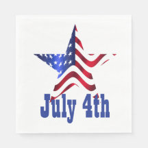 4 juli 1994 Eén ster met de Amerikaanse vlag Napki