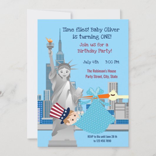 4 juli 1994 Uitnodiging Jongen Party (Voorkant)