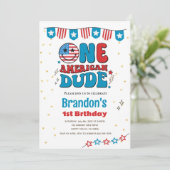 4 juli 1998 Een Amerikaanse jongen van 1 september Kaart (Staand voorkant)