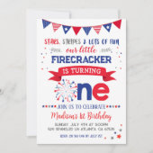 4 juli 1 Verjaardag Kaart (Voorkant)