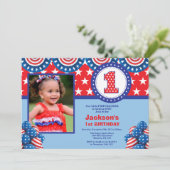 4 juli 1e eerste uitnodiging van de Eerste Dag (Staand voorkant)