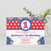 4 juli 1e eerste uitnodiging van de Eerste Dag (Staand voorkant)