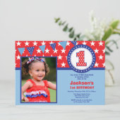 4 juli 1e eerste uitnodiging van de Eerste Dag (Staand voorkant)