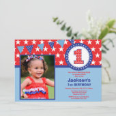 4 juli 1e eerste uitnodiging van de Eerste Dag (Staand voorkant)