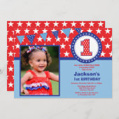 4 juli 1e eerste uitnodiging van de Eerste Dag (Voorkant / Achterkant)