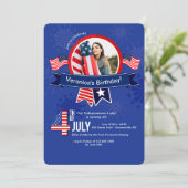 4 juli 2004 Foto-uitnodiging Kaart (Staand voorkant)