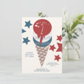 4 juli 2012 Ice Cream Stars Kaart (Staand voorkant)