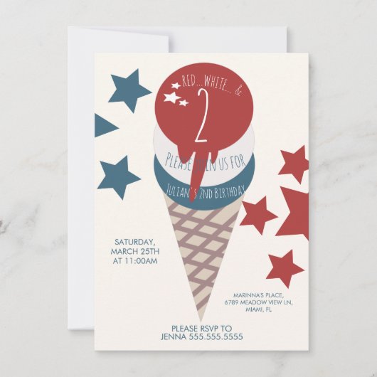 4 juli 2012 Ice Cream Stars Kaart (Voorkant)