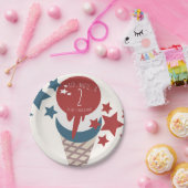 4 juli 2012 Ice Cream Stars Papieren Bordje (Feest)