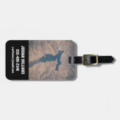 4 juli 2019 - Isabella-meer in Californië. Bagagelabel (Voorkant horizontaal)