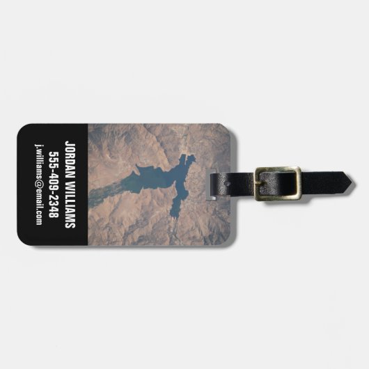 4 juli 2019 - Isabella-meer in Californië. Bagagelabel (Voorkant horizontaal)