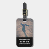 4 juli 2019 - Isabella-meer in Californië. Bagagelabel (Voorkant verticaal)