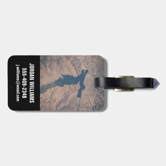 4 juli 2019 - Isabella-meer in Californië. Bagagelabel (Achterkant horizontaal)