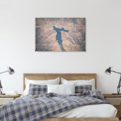 4 juli 2019 - Isabella-meer in Californië. Canvas Afdruk (Insitu (Slaapkamer))