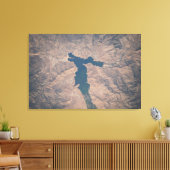 4 juli 2019 - Isabella-meer in Californië. Canvas Afdruk (Insitu (Woonkamer))